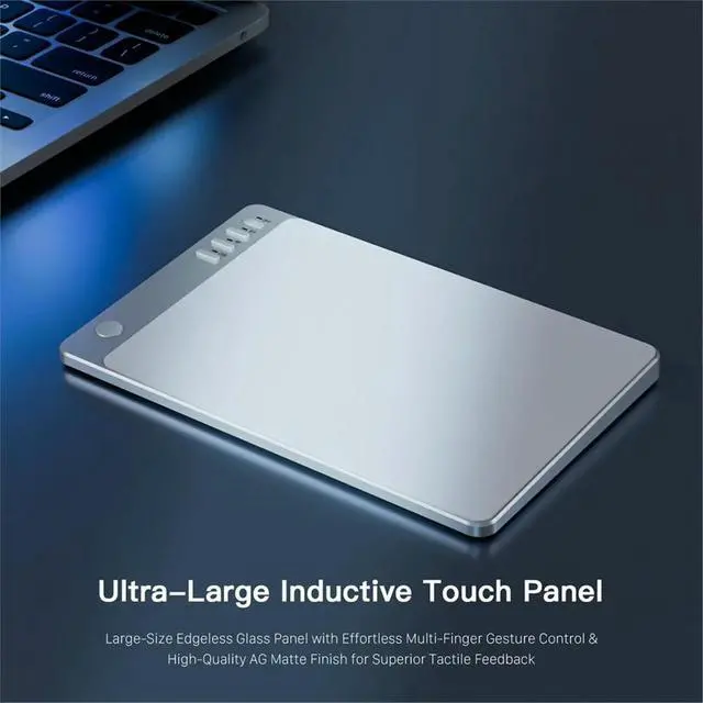 Alt view image 5 of 6 - Touchpad Multi-Function Gestures Trackpad Rechargeable Touchpad Bluetooth + 2.4G + Wired Touchpad for Laptop