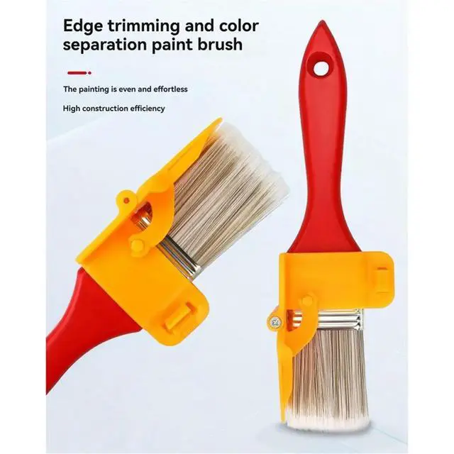 Alt view image 4 of 6 - Edging Color Separation Paint Brush with Painter'S Sponge Brush Corner Painting Tool,Multi-Functional Painting Tool Set