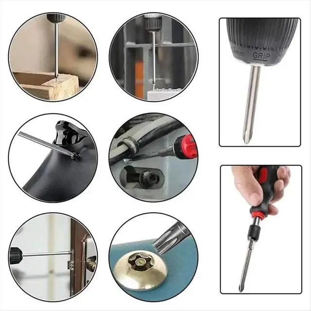 Alt view image 5 of 6 - 30Pcs Set 150mm S2 Steel Magnetic Screwdriver Bits 1/4 Inch Hex Shank Power Tools Slotted Square Torx
