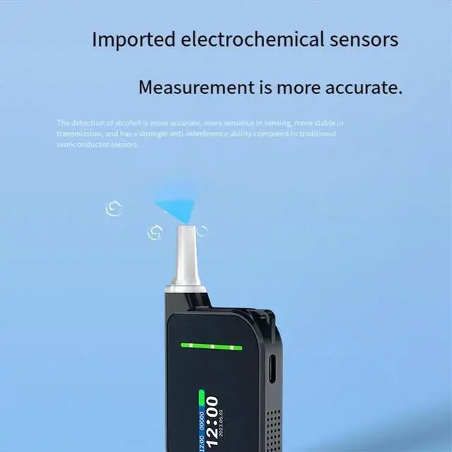 Alt view image 5 of 6 - Alcohol Detector Tester Air-Blown High-Precision Electrochemical Alcohol Detector Household Measuring Instrument