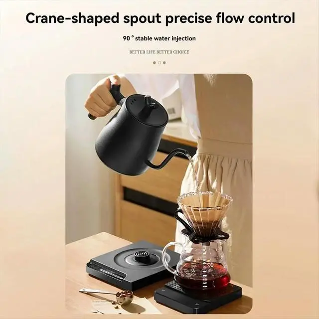 Alt view image 5 of 6 - 1000ml Fast Heating Water Pot 304 Stainless Steel Electric Water Kettle & Coffee Kettle Automatic Power Off B EU Plug