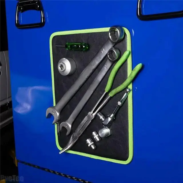 Alt view image 4 of 6 - Magnetic Tool Pad Flexible Tool Holder Mat Trays Organizer and for Screws Wrenches Magnets