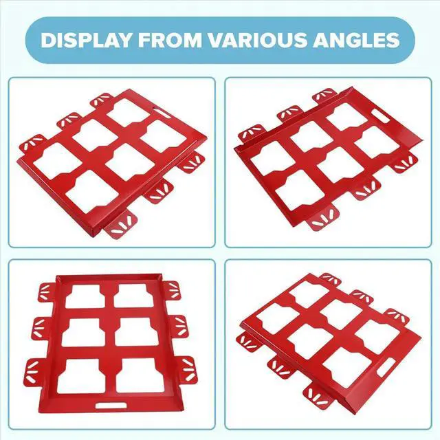 Alt view image 4 of 6 - Tool Rack Toolbox Holder Wall-Mounted Toolbox Rack for Tool and Organization Systems Tool Red