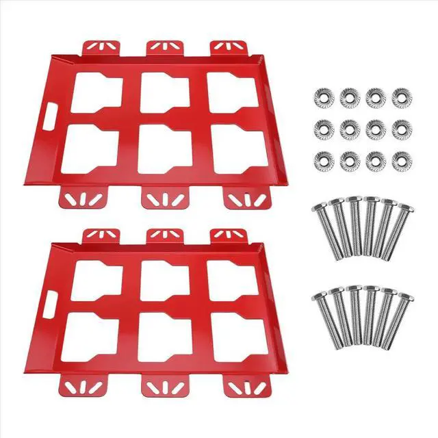 Alt view image 6 of 6 - 2 Pcs Tool Rack Toolbox Holder Wall-Mounted Toolbox Rack for Tool and Organization Systems Tool