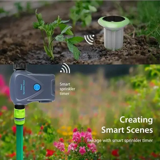 Alt view image 6 of 6 - Tuya Soil Sensor Solar Power Temperature Moisture Soil Qualities Detection for Farm Plants Hygrometer Garden Tools