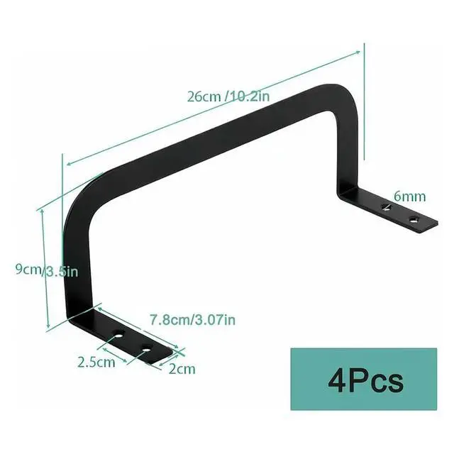 Alt view image 4 of 6 - 6Pcs Mattress Slide Stopper l Retainer Bar Non-Slip Gripper to Prevent Mattress From Sliding on RV/Wooden Bedstead