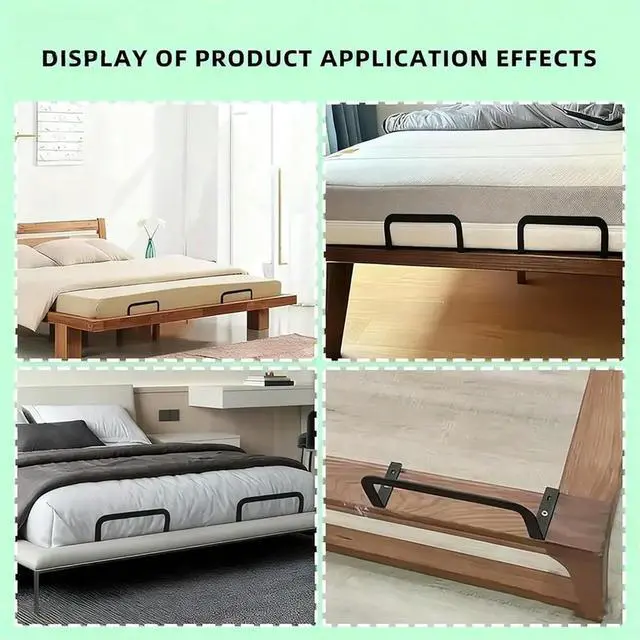 Alt view image 6 of 6 - 6Pcs Mattress Slide Stopper l Retainer Bar Non-Slip Gripper to Prevent Mattress From Sliding on RV/Wooden Bedstead