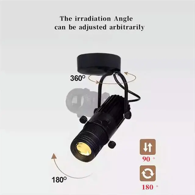 Alt view image 5 of 6 - Dimmable Variable Mode Focus COB Downlight LED Ceiling Light 15W Tracking Lighting Bar Shopping Mall Spotlights KTV A