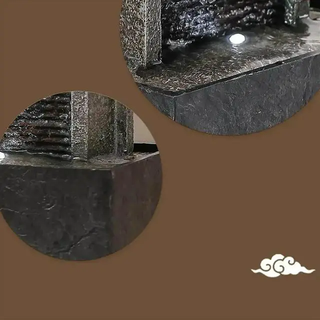Alt view image 6 of 6 - 1pcs Desktop Waterfall Fountain, Indoor USB Relaxation Fountain, Suitable for Home Office Bedroom Decoration