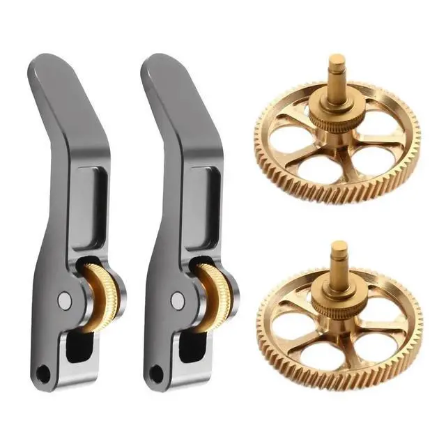 Alt view image 6 of 6 - 2 Set All-l Extruder Gear Kit for A1/A1mini Claw Gear RNC Nano-Coated Hardened Steel Helical Gear Wear