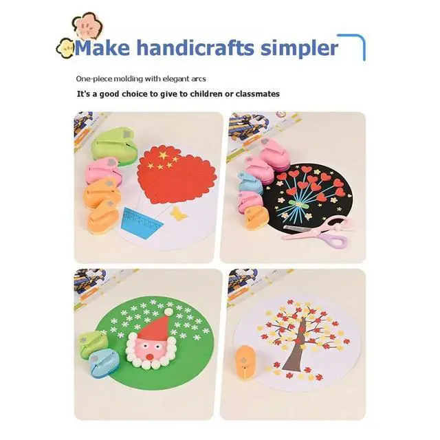 Alt view image 6 of 6 - 16PCS Assorted Size Craft Punches for DIY Art All Different Crafting Hole Punch for Greeting Cards Scrapbooking Arts