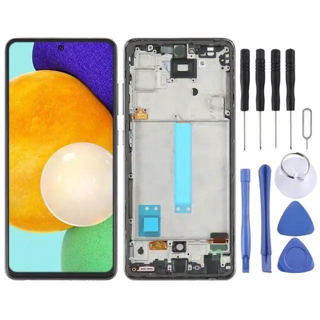 Alt view image 4 of 6 - 6.33 inch OLED LCD Screen for Galaxy A52 5G SM-A526 Digitizer Full Assembly with Frame Repair Replacement LCD Screen