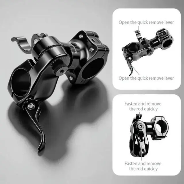 Alt view image 5 of 6 - l Clamp With Telescoping Rod And Phone Mount For Cycling Enthusiasts