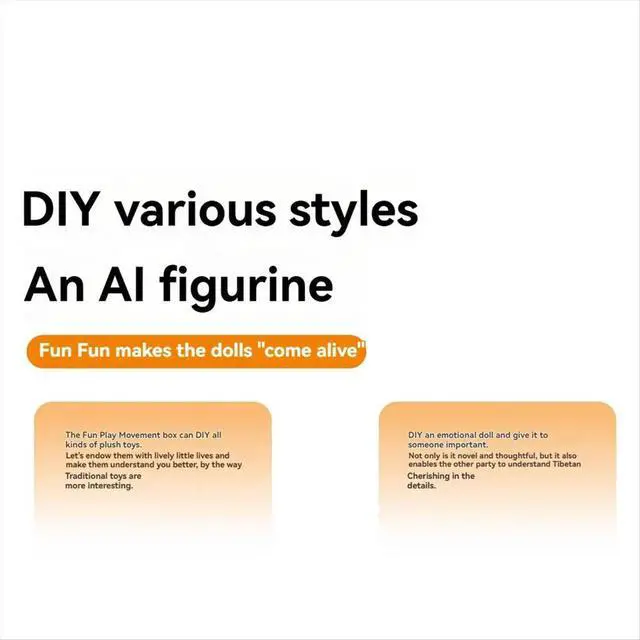Alt view image 4 of 6 - Ai Movement Box AI Box Toy Voice Recognition+AI Conversation Technology 0.71inch Dual-Screen+Camera for DIY AI Doll