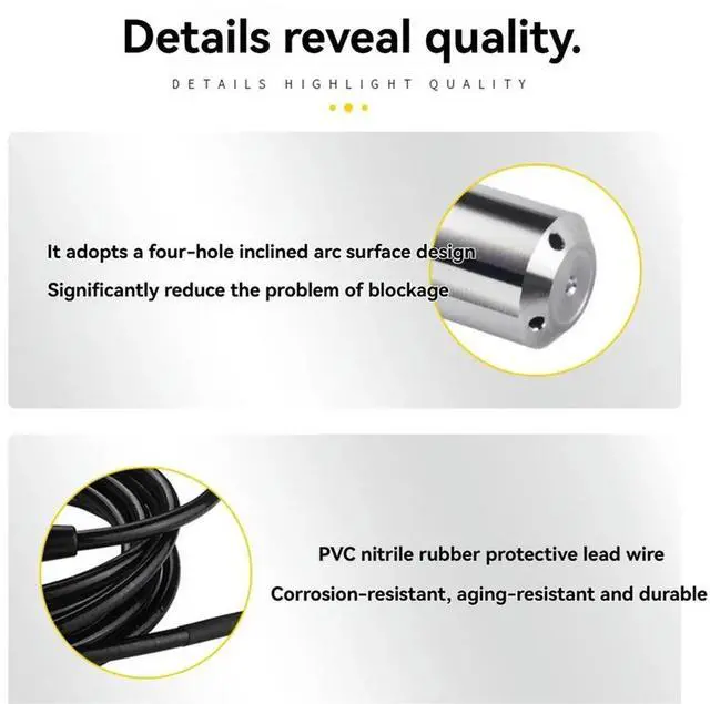 Alt view image 5 of 6 - Pressure Transducer 4-20mA Liquid Level Sensor Transmitter Water Tank Pressure Hydrostatic Level Sensor 5/10m 5m Line