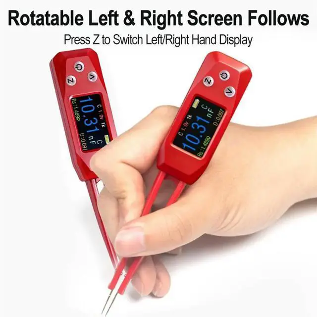 Alt view image 4 of 6 - ligent Digital LCR Meter, Digital Bridge Tweezers for Capacitance Resistance Inductance Voltage Multimeter