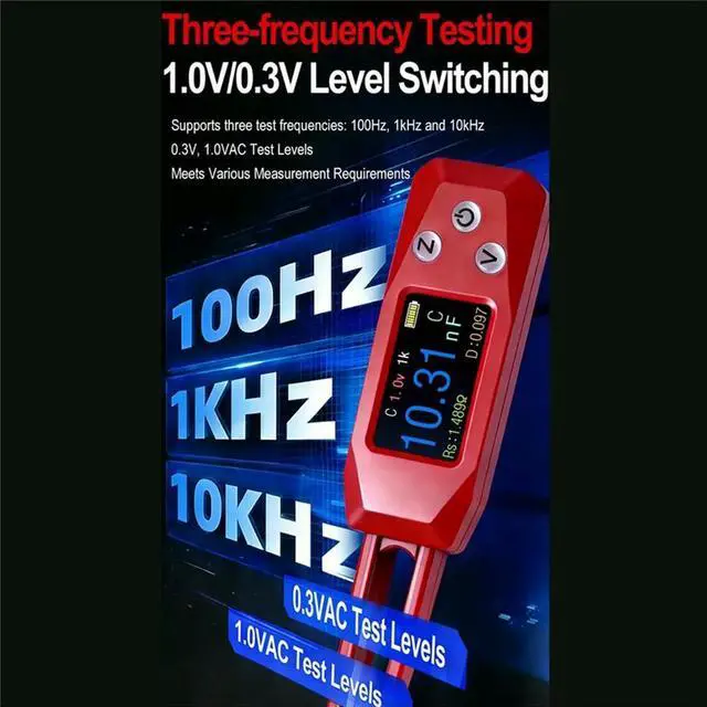 Alt view image 5 of 6 - ligent Digital LCR Meter, Digital Bridge Tweezers for Capacitance Resistance Inductance Voltage Multimeter