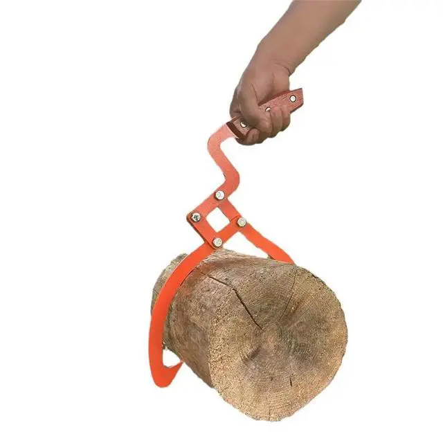 Alt view image 4 of 6 - Wood Handle 2 Claw Skidding Tongs Non-Slip Grip, Log Lifting, Handling, Dragging & Carrying Tool (20 in)