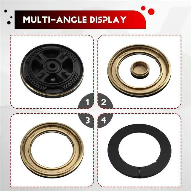 Alt view image 4 of 6 - Stove Cooker Hat Replacement Set, Oven Gas Hob Burner Crown, Flame Cap, Lid for Gas Stove Burners