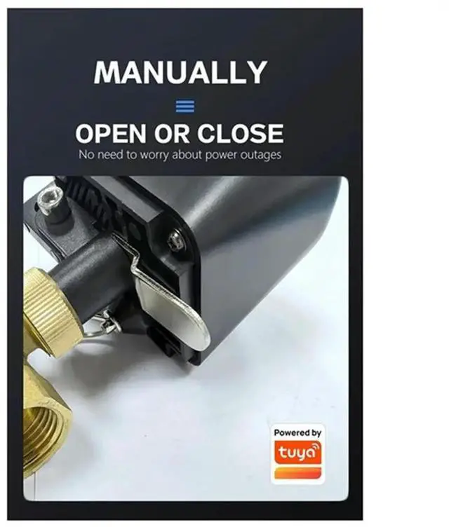 Alt view image 4 of 6 - Tuya Water Vavle Water Stop Check Valve Water Leak Sensor Shut Off Remote Control Timer for Alexa EU PLUG