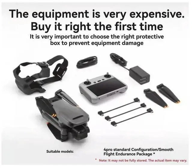 Alt view image 6 of 6 - Suitable for Mavic 4 Pro Bag Mavic 4pro Outdoor Travel Single Shoulder Bag Universal