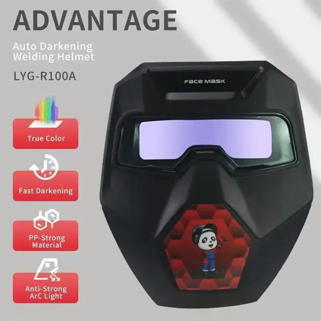 Alt view image 6 of 6 - True Color Auto-Dimming Welded Head Goggles,4/5-9/9-13 with Grinding, Suitable for TIG MIG ARC Plasma Cutting