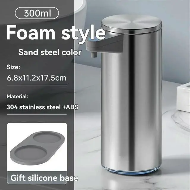 Alt view image 4 of 6 - ligent Automatic Sensing Stainless Steel Soap Dispenser for Washing,Contactless for Home Kitchen Wall Mounted