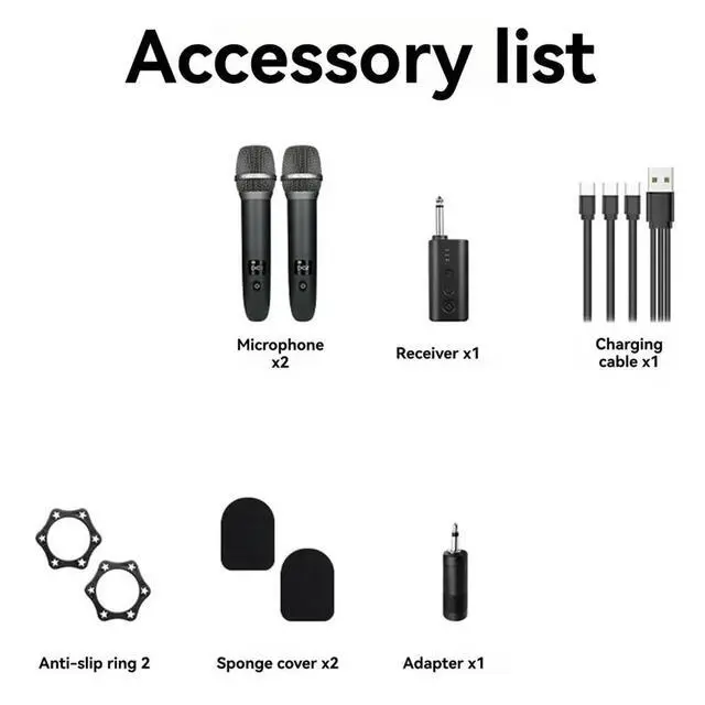 Alt view image 6 of 6 - Microphone One-to-Two Professional Outdoor Stage Audio Home Live Broadcast Sound Card Singing Microphone