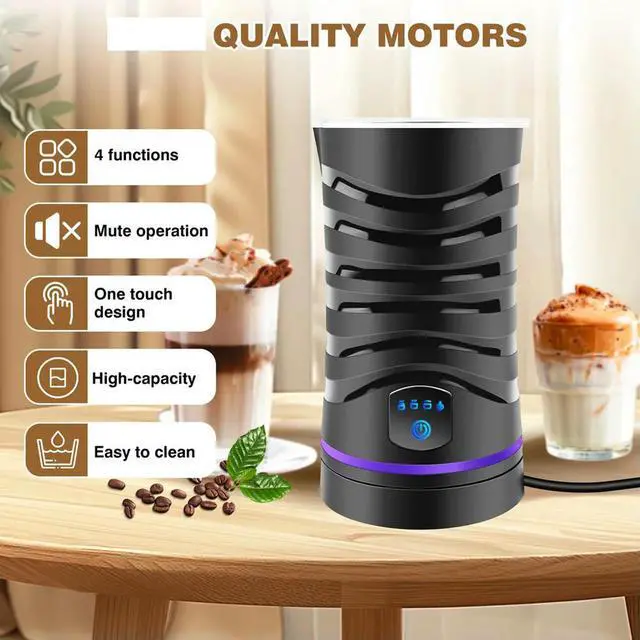 Alt view image 5 of 6 - Automatic Milk Frother Electric 600mlCapacity Hot&Cold Milk Foamer,Silent Operation for Coffee Cappuccino Chocolatte(EU)