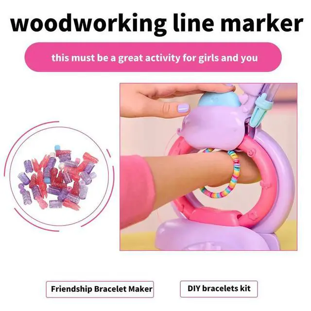 Alt view image 4 of 6 - Bracelet Making Kit Toy for Girls Friendship Arts Crafts Bracelets String Maker Kit for Birthday Present DIY