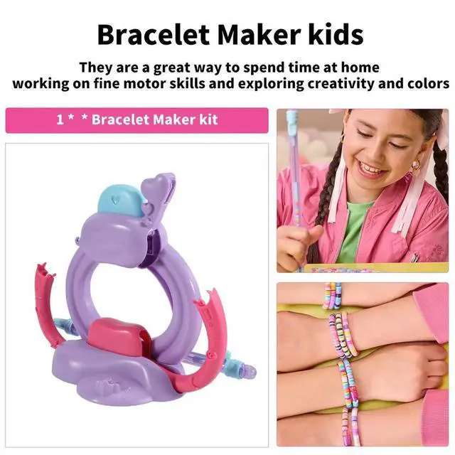 Alt view image 6 of 6 - Bracelet Making Kit Toy for Girls Friendship Arts Crafts Bracelets String Maker Kit for Birthday Present DIY