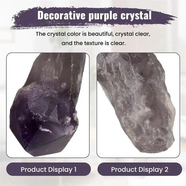 Alt view image 6 of 6 - Uruguayan Amethystcrystal String Shi Yingstick-Home Decoration Mineral Specimen,