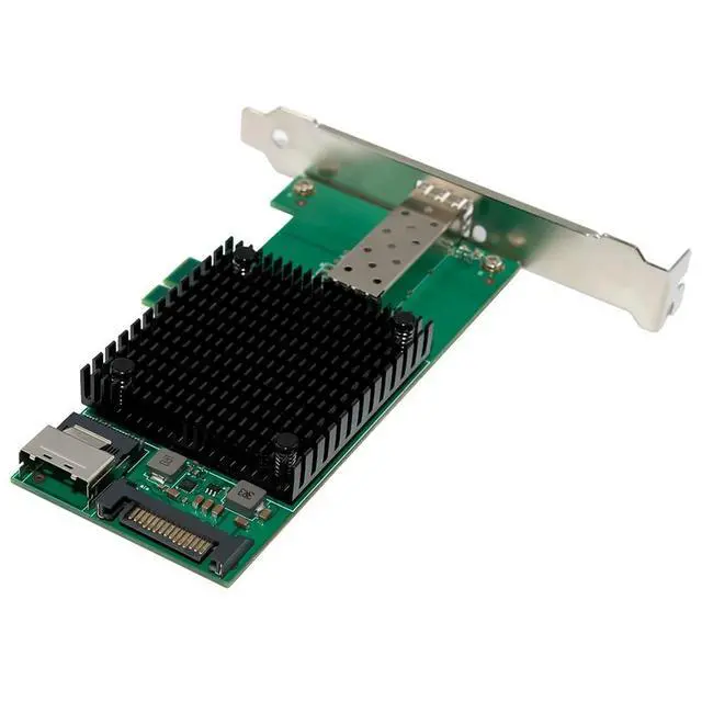 Alt view image 5 of 6 - M.2 to 10G Network Card B+M SFP+ X520 10G Fiber Optic Industrial Computer Server Network Card JL82599EN Chip