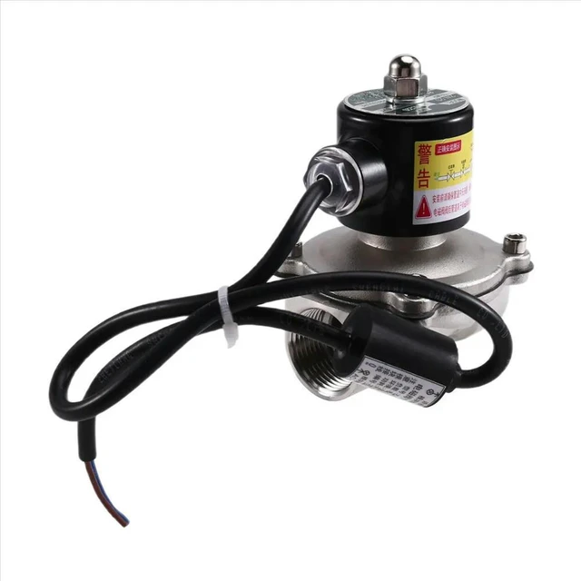 Alt view image 6 of 6 - DN25 304 Stainless Steel Solenoid Control Valve 220V Pipeline Normally Closed Water Valve 1 Inch