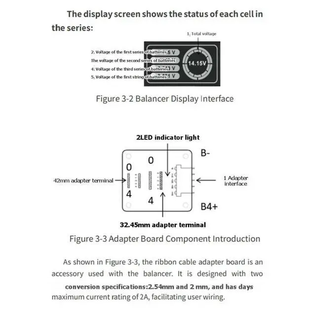 Alt view image 6 of 6 - Handheld Equalizer Active Balancer 4S with Voltage Display Lifepo4 Equalizer Lipo/LTO Voltage Tester