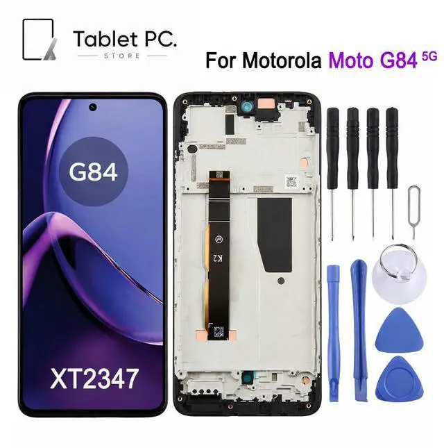 Alt view image 5 of 6 - 6.5-inch 120Hz OLED LCD Screen with Frame For Moto G84 5G, XT2347 Phone Display Touch Screen Repair Replacement Part