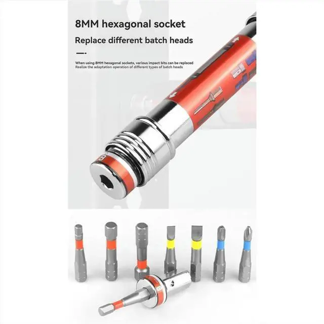 Alt view image 6 of 6 - 17PCS Multi Purpose Quick Change Hex Socket Set with Bits/ Sockets for Hammer Drill/Power Wrench/Electric Drill
