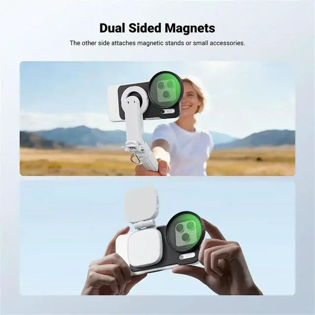 Alt view image 6 of 6 - 6.9" Magnetic Phone Lens Filter Mount for MagSafe 12-17 Pro Max & 14-16 Plus,Snap-on Camera Filter Holder Adapter