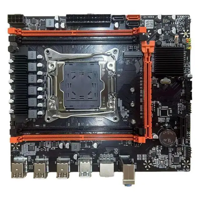 Alt view image 4 of 6 - X99 Desktop Motherboard B85 LGA2011-3 4X DDR4 REG ECC RAM Slot M.2 PCIE SATA3.0 X99 Gaming Motherboard with Switch Cable