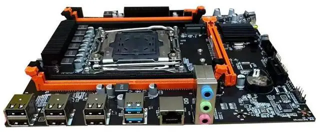 Alt view image 6 of 6 - X99 D4 Desktop Motherboard LGA2011-3 4X DDR4 REG ECC RAM Slots B85 M.2 PCIE SATA3.0 X99 Gaming Motherboard
