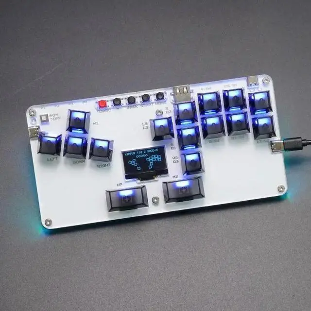 Alt view image 6 of 6 - 16Keys All Button Leverless Controller Gaming Keypad for PC Arcade Controller Arcade with Light