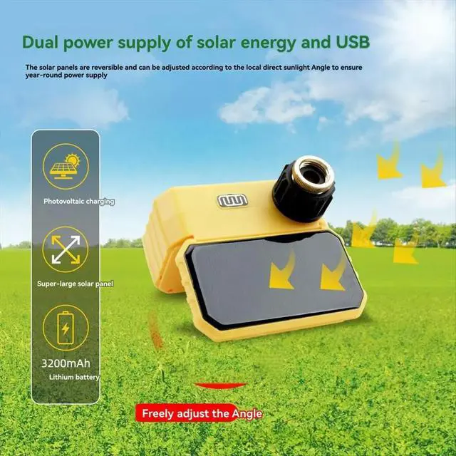 Alt view image 6 of 6 - Solar Sprinkler Timer Remote App Control Automatic Watering Artifact Garden Irrigation Controller