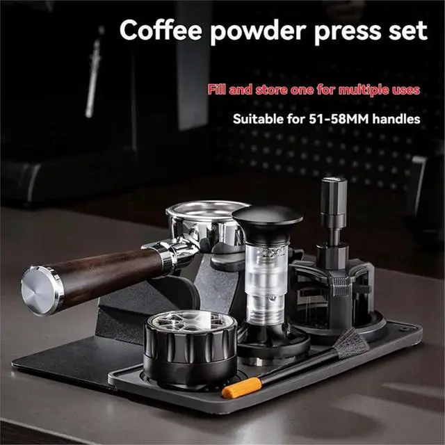Alt view image 4 of 6 - Coffee Tamper Base Silicone Tamper Pad Anti-Slip Tamper Base Handle Pad Corner Pad Powder Hammer Pad for 51-58mm Handles