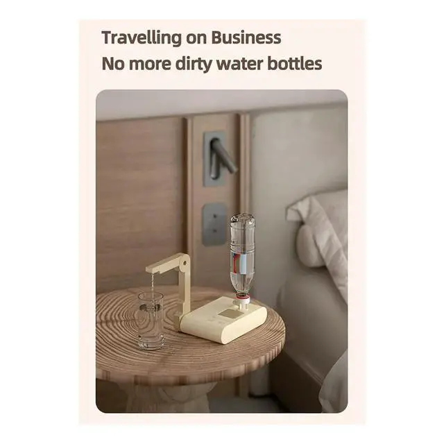 Alt view image 4 of 6 - 3S Instant Hot Water Heating Dispenser Folding Travel Desktop Heater Pump Drinking Electric Kettle EU Plug