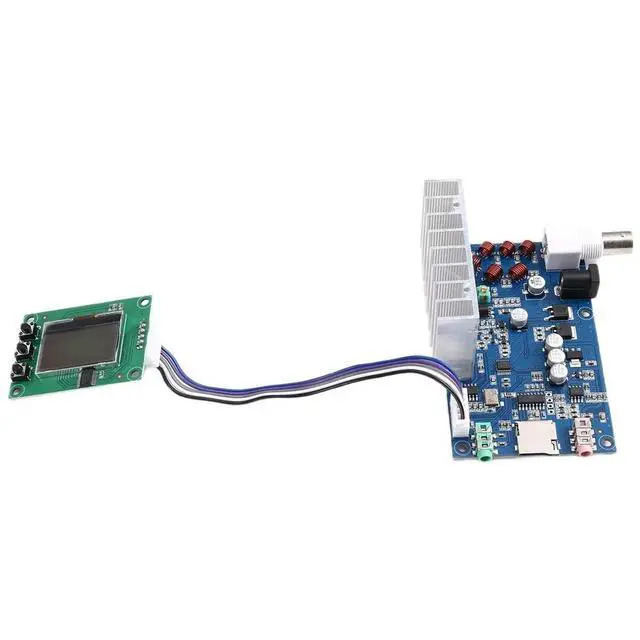 Alt view image 5 of 6 - DIY Kits 5W 76M-108MHZ 7W Max Stereo PLL FM Transmitter Suite DIY Kits Power Frequency Adjustable Volume + LCD Display