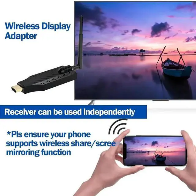 Alt view image 5 of 6 - 150M HDMI-Compatible Extender Transmitter and Receiver 1080P TV Stick Display Adapter for PC Camera Laptop