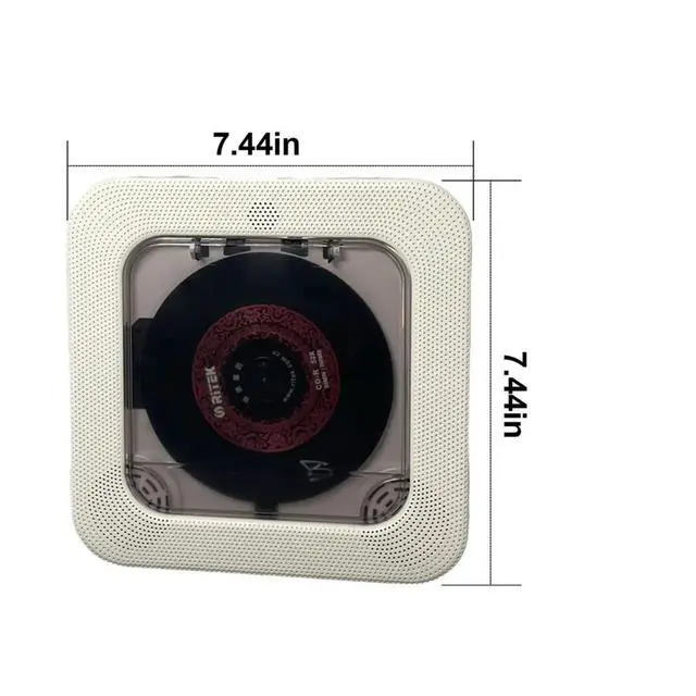 Alt view image 4 of 6 - CD Player Bluetooth HiFi Speaker Players LED Screen CD Music Player with IR Remote Control