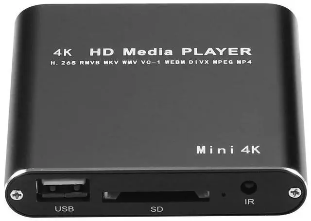 Alt view image 4 of 6 - X9 HD Multimedia Player 4K Video Loop USB External Media Player AD Player Auto Looping Playback Video Advertising TV Player