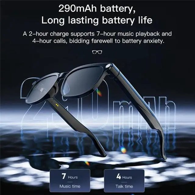 Main image of Glasses with Camera 4K Bluetooth, 8MP Hidden Video, AI Voice, Live Feed, 150+ Language Translate