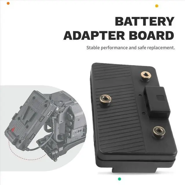 Alt view image 2 of 6 - Converter Plate for V-Lock V-Mount to Anton Bauer Gold Mount Adapter Plate for Panasonic DSLR Camera